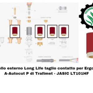 Boccola Ugello esterno Long Life taglio contatto per Ergocut A101-Autocut P101 Trafimet, JASIC LT101 HF