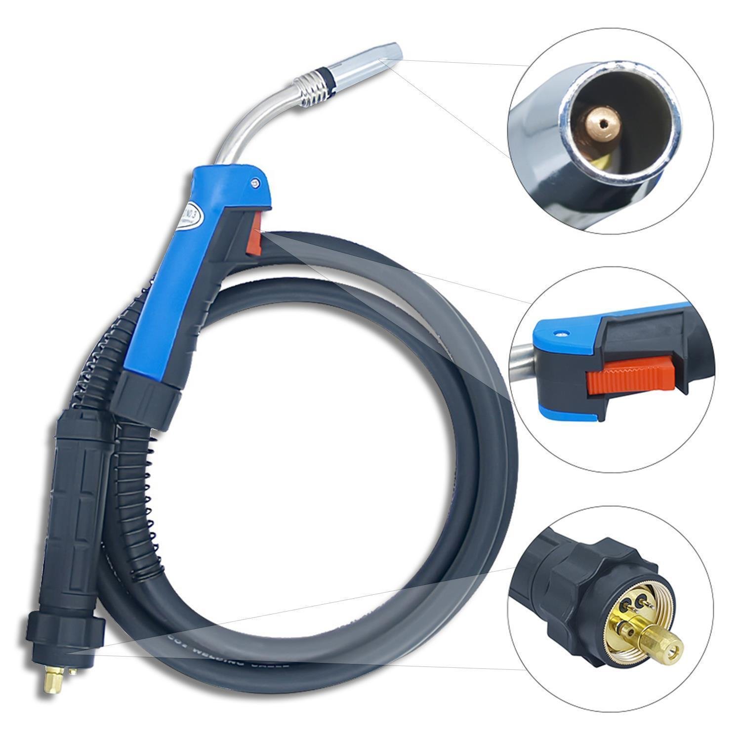 Torcia per saldatura FILO MIG/MAG BZ36 con connettore Euro lunghezza 4mt - immagine 2
