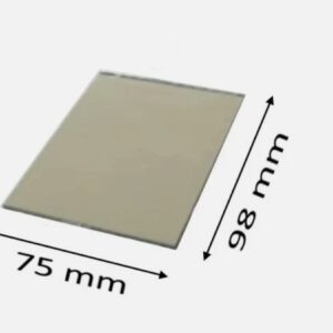 SET 5 Pezzi – Vetro Inattinico Specchiato per Saldatura 75×98 mm (DIN 9 / 10 / 11 / 12 / 13)
