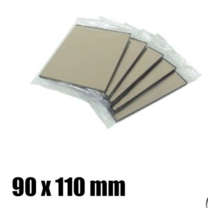Set 5 Pezzi Vetro Speculare inAttinico per Maschera da Saldatura Manuale โ Filtro Protettivo ad Alta Riflessione Termica Misura 90x110mm