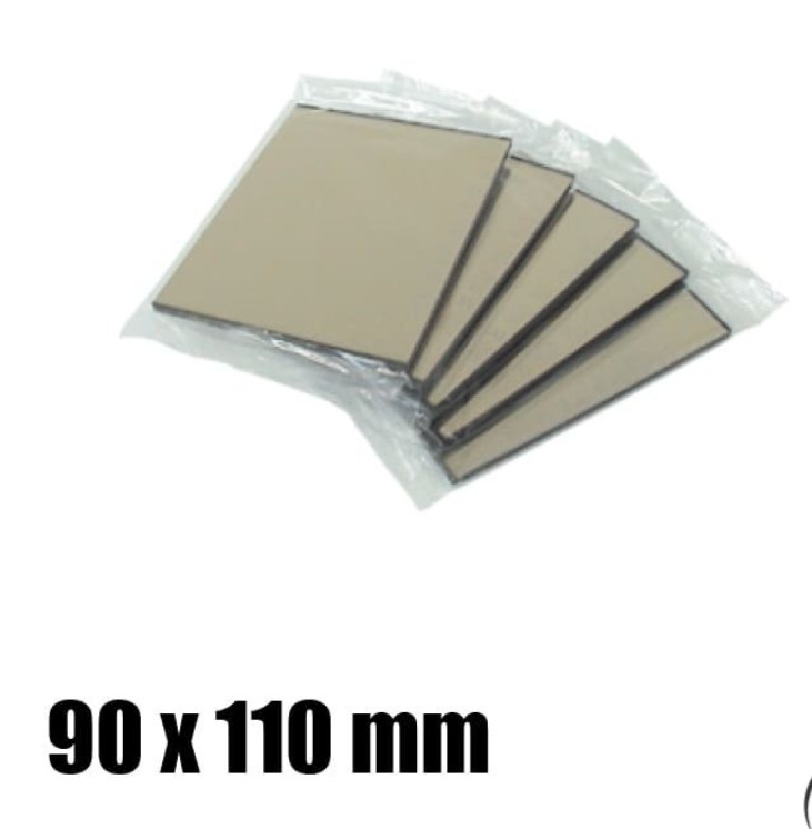 Set 5 Pezzi Vetro Speculare inAttinico per Maschera da Saldatura Manuale – Filtro Protettivo ad Alta Riflessione Termica Misura 90x110mm